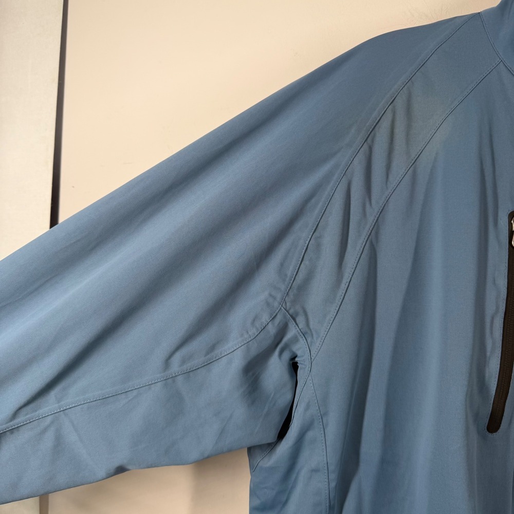 Sun Mountain RainFlex LS Mens Blue 1/4 Zip Golf Waterproof Rain Jacket Sz L - Picture 4 of 12